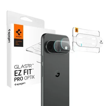 Протектор за камера Spigen Optik.tR EZ Fit Pro Camera Glass (2 броя в комплект) (AGL11489) - Google Pixel 11 Pro XL - Черен