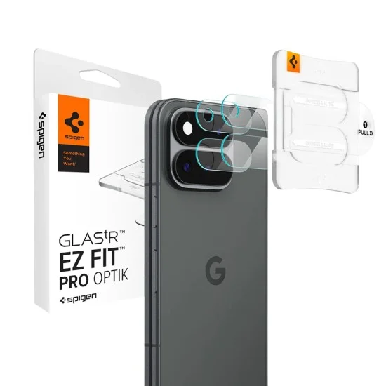 Протектор за камера Spigen Optik.tR EZ Fit Pro Camera Glass (AGL11491) (2 броя в комплект) - Google Pixel 11 Pro Fold - Прозрачен