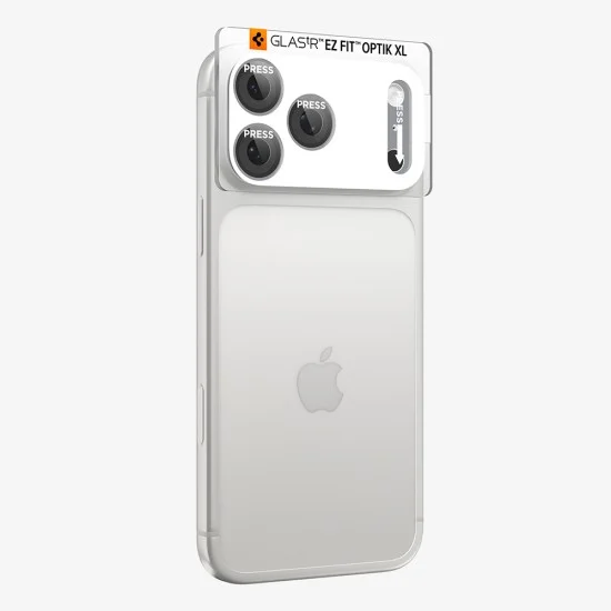 Протектор за камера Spigen Optik.tR EZ Fit Pro XL Camera Glass (AGL12038) - iPhone 18 Pro - Сребрист