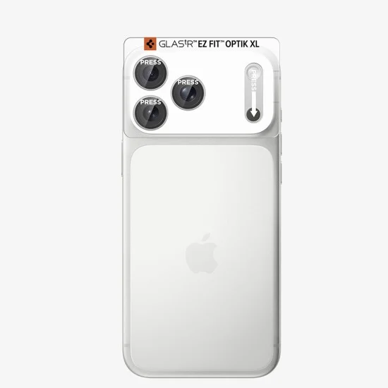 Протектор за камера Spigen Optik.tR EZ Fit Pro XL Camera Glass (AGL12038) - iPhone 18 Pro - Сребрист