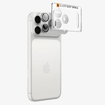 Протектор за камера Spigen Optik.tR EZ Fit Pro XL Camera Glass (AGL12038) - iPhone 18 Pro - Сребрист