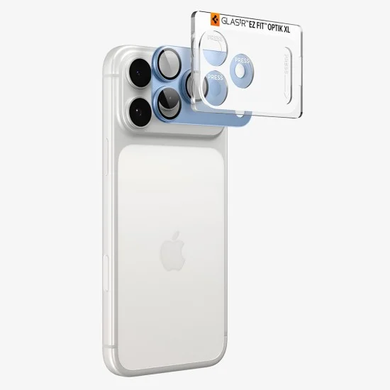 Протектор за камера Spigen Optik.tR EZ Fit Pro XL Camera Glass (AGL12041) - iPhone 18 Pro Max - Светлосин
