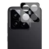 Протектор за камера за Xiaomi 14 - Пълно стъкло за камера - Черен