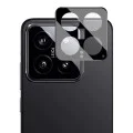 Протектор за камера за Xiaomi 14 - Пълно стъкло за камера - Черен