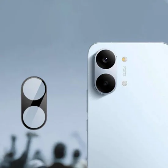 Протектор за камера за Xiaomi Poco X8 Pro - Full Camera Glass - Techsuit - Черен