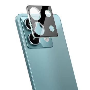 Протектор за камера за Xiaomi Redmi Note 13 Pro 5G - Пълно стъкло за камера - черно