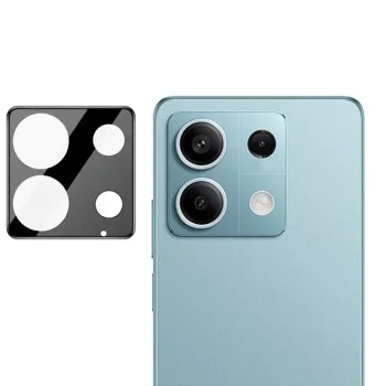 Протектор за камера за Xiaomi Redmi Note 13 Pro 5G - Пълно стъкло за камера - черно