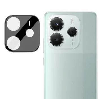 Протектор за камера за Xiaomi Redmi Note 14 5G - Пълно стъкло за камера - Черен