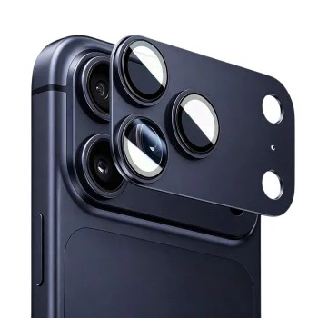 Протектор за камера за iPhone 17 Pro - Integrated Metal Camera Lens Protector - Blueo - Тъмно син