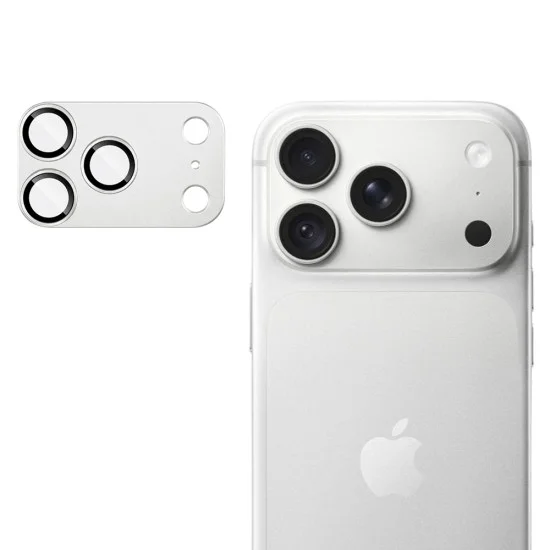 Протектор за камера за iPhone 18 Pro Full Camera Glass - Techsuit - Сребрист