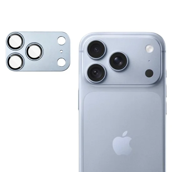 Протектор за камера за iPhone 18 Pro Full Camera Glass - Techsuit - Светлосин