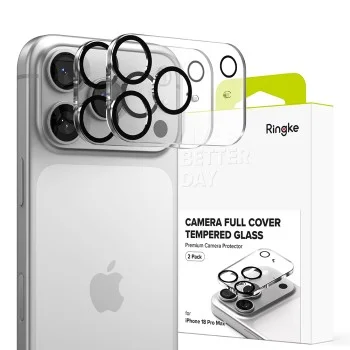 Протектор за камера за iPhone 18 Pro Max - Camera Full Cover Glass (2 pack) - Ringke - Прозрачен
