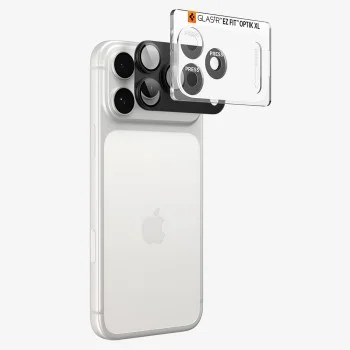Протектор за камера за iPhone 18 Pro Max Optik.tR EZ Fit Pro XL Camera Glass (AGL12039) - Spigen - Тъмносив