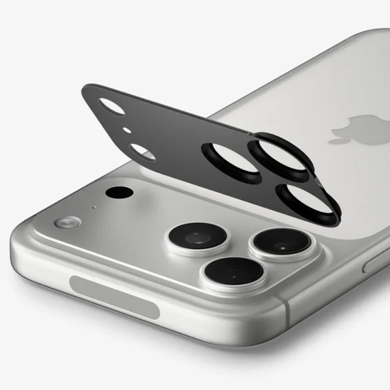 Протектор за камера за iPhone 18 Pro Max Optik.tR EZ Fit Pro XL Camera Glass (AGL12039) - Spigen - Тъмносив