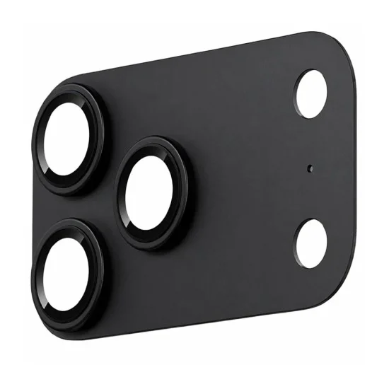 Протектор за камера за iPhone 18 Pro Max - Integrated Metal Camera Lens Protector - Blueo - Черен