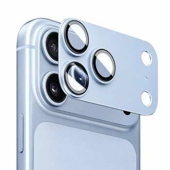 Протектор за камера за iPhone 18 Pro Max - Integrated Metal Camera Lens Protector - Blueo - Светло син