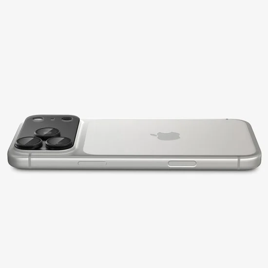 Протектор за камера за iPhone 18 Pro Optik.tR EZ Fit Pro XL Camera Glass (AGL12035) - Spigen - Тъмносив