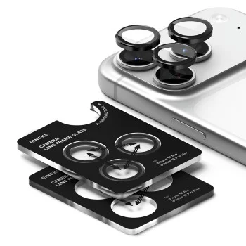 Протектор за камера за iPhone 18 Pro / iPhone 18 Pro Max - Camera Lens Frame Glass (2 pack) - Ringke - Прозрачен