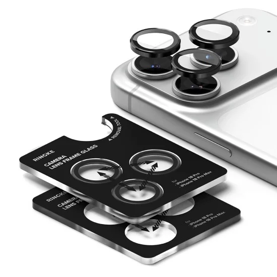 Протектор за камера за iPhone 18 Pro / iPhone 18 Pro Max - Camera Lens Frame Glass (2 pack) - Ringke - Прозрачен