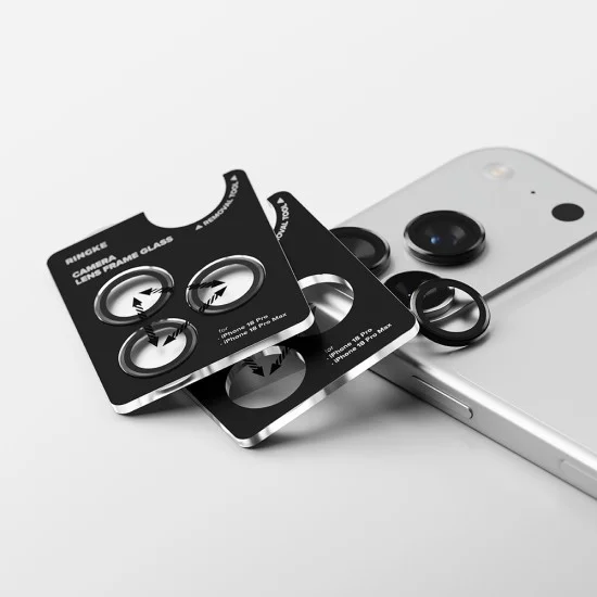 Протектор за камера за iPhone 18 Pro / iPhone 18 Pro Max - Camera Lens Frame Glass (2 pack) - Ringke - Прозрачен