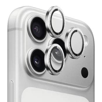 Протектор за камера за iPhone 18 Pro / iPhone 18 Pro Max - Original Metal Frame Lens Glass - Blueo - Блестящ диамант