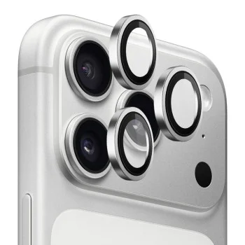 Протектор за камера за iPhone 18 Pro / iPhone 18 Pro Max - Original Metal Frame Lens Glass - Blueo - Сребрист