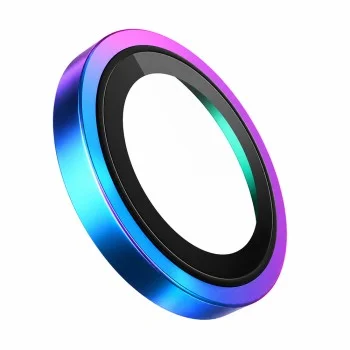 Протектор за камера за iPhone 18 Pro / iPhone 18 Pro Max - Original Metal Frame Lens Glass - Blueo - Цветен