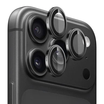 Протектор за камера за iPhone 18 Pro / iPhone 18 Pro Max - Sapphire Crystal Original Lens Protector - Blueo - Черен