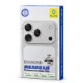 Протектор за камера за iPhone Duo - Diamond Camera Lens Glass - Blueo - Сребрист диамант
