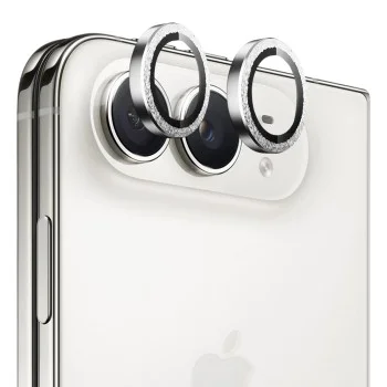 Протектор за камера за iPhone Duo - Diamond Camera Lens Glass - Blueo - Сребрист диамант