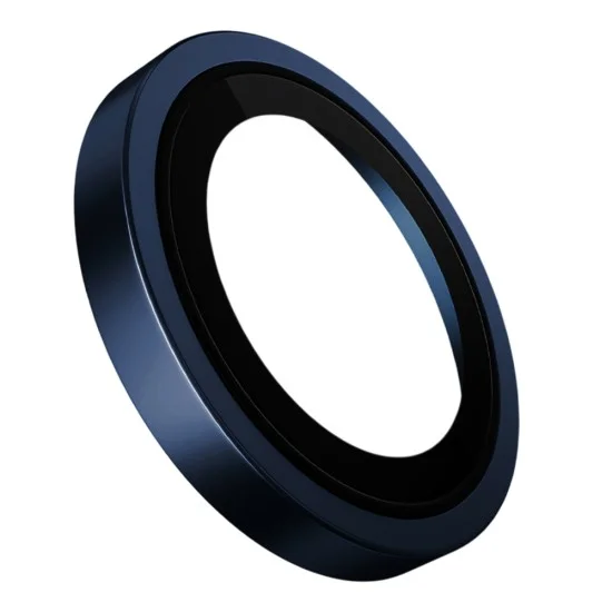 Протектор за камера за iPhone Duo - Original Metal Frame Lens Glass - Blueo - Син