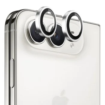 Протектор за камера за iPhone Duo - Original Metal Frame Lens Glass - Blueo - Сребрист