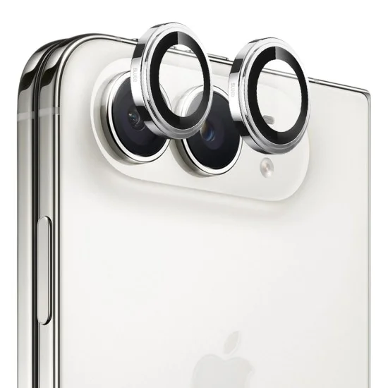 Протектор за камера за iPhone Duo - Sapphire Crystal Original Lens Glass - Blueo - Сребрист