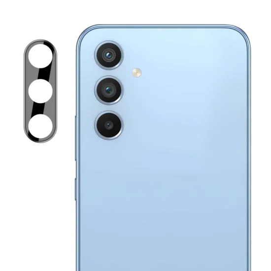 Протектор за камерата за Samsung Galaxy A34 5G - Full Camera Glass - Techsuit - Черно