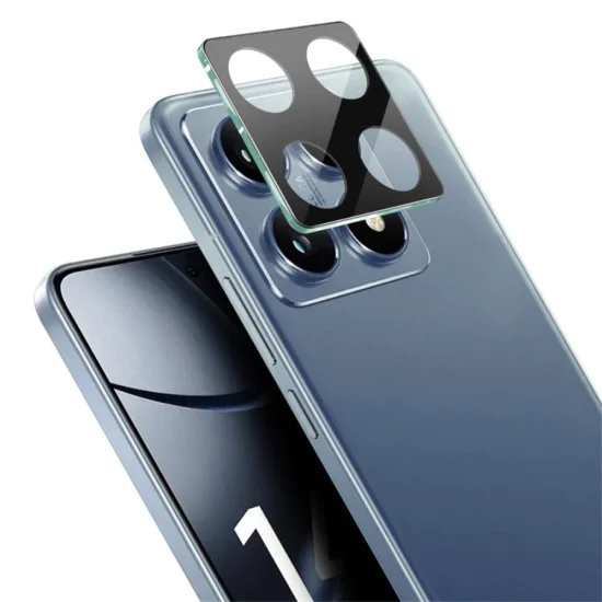 Протектор на камерата за Xiaomi 14T - Пълно стъкло на камерата - Черен