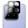 Протектор на камерата за Xiaomi 15 - Пълно стъкло на камерата - Черен