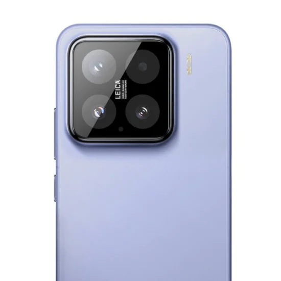 Протектор на камерата за Xiaomi 15 - Пълно стъкло на камерата - Черен