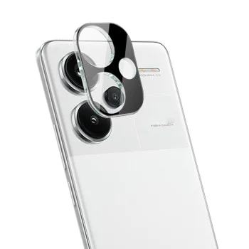 Протектор на камерата за Xiaomi Redmi Note 13 Pro+ 5G - Пълно стъкло на камерата - Черен