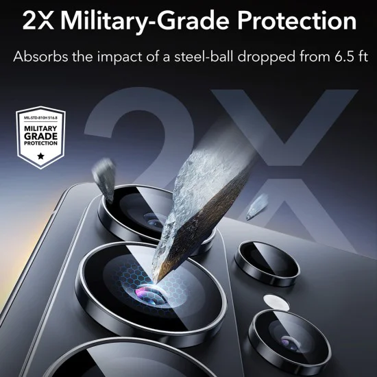 Протектори за камера за Samsung Galaxy S26 Ultra - ESR Armorite - Черен
