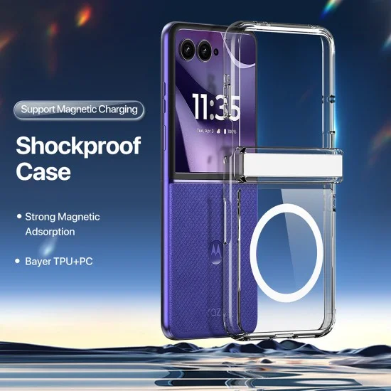 Прозрачен калъф Dux Ducis Clin Magnetic Series - Motorola Razr 70 / Razr 60 / Razr 50 - Прозрачен