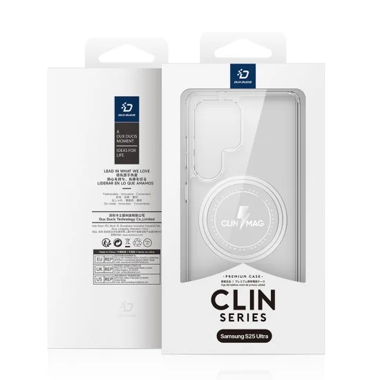 Прозрачен калъф Dux Ducis Clin Magnetic Series - Samsung Galaxy S25 Ultra - Прозрачен
