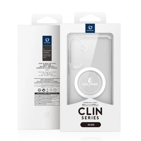 Прозрачен калъф Dux Ducis - Clin Magnetic Series - Samsung Galaxy S26 - Прозрачен