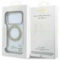 Прозрачен калъф Guess Ring Stand Script Metal Logo MagSafe (GUHMP18X6HCCMST) - iPhone 18 Pro Max / iPhone 17 Pro Max - Прозрачен