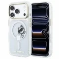 Прозрачен калъф Karl Lagerfeld - IML Peekaboo Print and Metal Frame MagSafe (KLHMP18L6HCPSCT) - iPhone 18 Pro / iPhone 17 Pro - Прозрачен