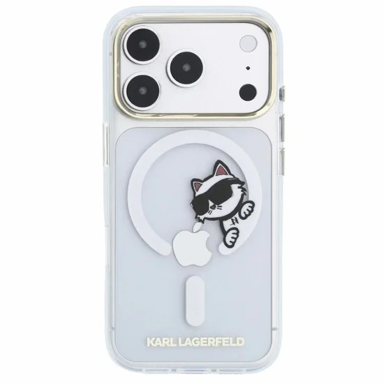 Прозрачен калъф Karl Lagerfeld - IML Peekaboo Print and Metal Frame MagSafe (KLHMP18X6HCPSCT) - iPhone 18 Pro Max / iPhone 17 Pro Max - Прозрачен
