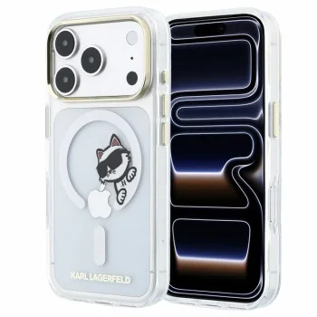 Прозрачен калъф Karl Lagerfeld - IML Peekaboo Print and Metal Frame MagSafe (KLHMP18X6HCPSCT) - iPhone 18 Pro Max / iPhone 17 Pro Max - Прозрачен