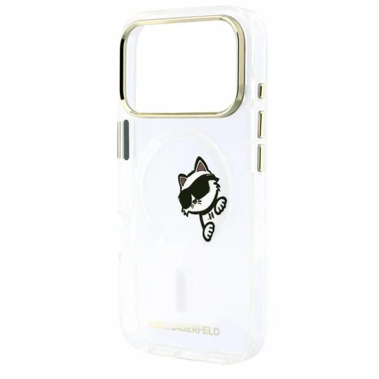Прозрачен калъф Karl Lagerfeld - IML Peekaboo Print and Metal Frame MagSafe (KLHMP18X6HCPSCT) - iPhone 18 Pro Max / iPhone 17 Pro Max - Прозрачен