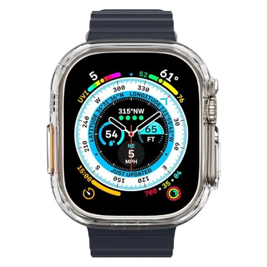 Прозрачен калъф Spigen - Thin Fit (ACS05917) - Apple Watch Ultra 4 / 3 / 2 / 1 (49mm) - Прозрачен