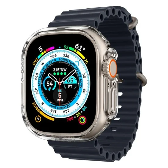 Прозрачен калъф Spigen - Thin Fit (ACS05917) - Apple Watch Ultra 4 / 3 / 2 / 1 (49mm) - Прозрачен