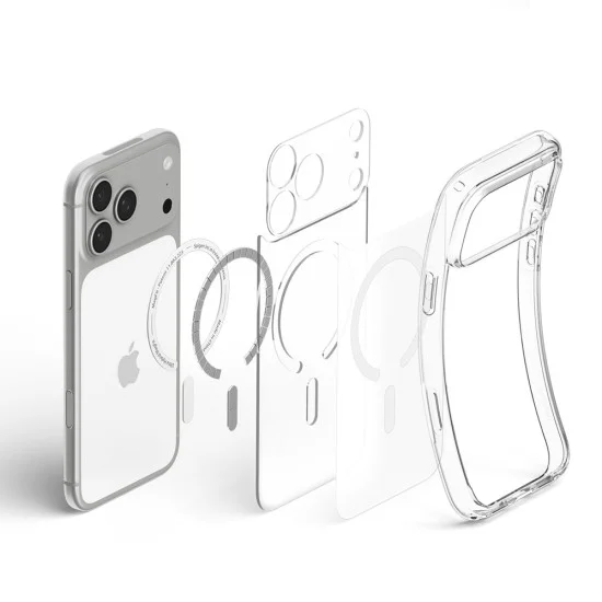 Прозрачен калъф Spigen Ultra Hybrid MagSafe (ACS12124) - iPhone 18 Pro Max / iPhone 17 Pro Max - Матово бял